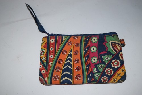 Vera Bradley PetitPoint Coin Purse with ID window Geometric Zipper - Picture 2 of 3