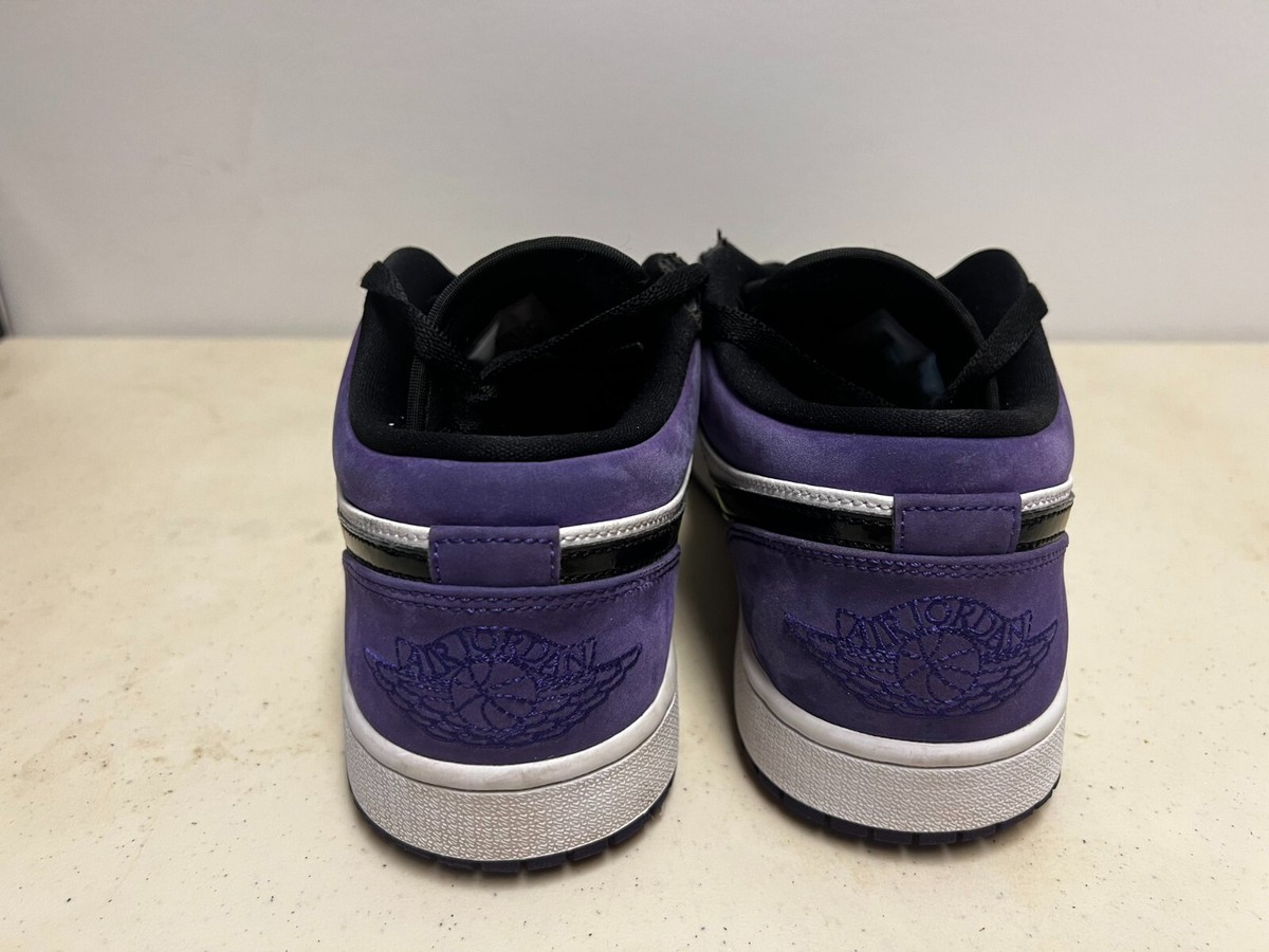 Men's Nike Air Jordan 1 I Retro Low Court Purple Sneakers Men's Nike Air Jordan 1 I Retro Low Court Purple Sneakers