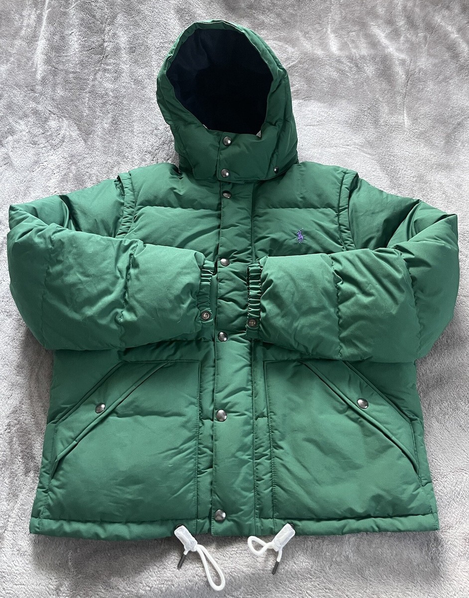 Polo Ralph Lauren Winter Ski Green Convertible Down Filled Vest