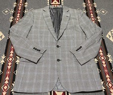 Brooks Brothers Regent Mens 42 Plaid Blazer Wool Silk Sport Coat BR2