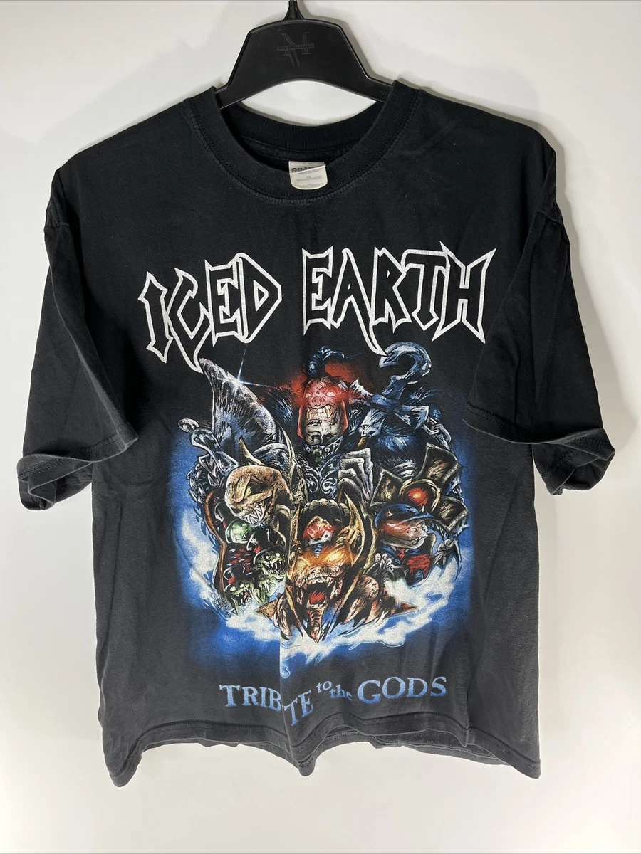 Iced Earth Tribute To The Gods Vintage Shirt XL Black Vintage Metal Graphic Tee