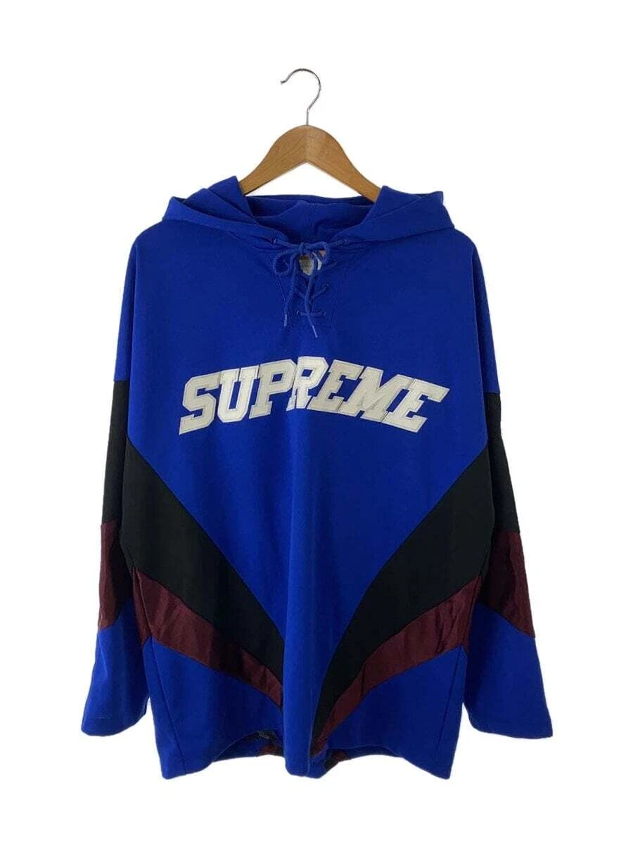 Sweat à capuche Supreme bleu L occasion