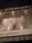 Clear Premium Plastic Wine Goblets Box Set (8) AMSCAN New  8 oz — photo 1
