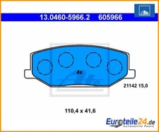 Brake pad set, disc brake ATE 13.0460-5966.2 for Suzuki