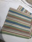 Set Of Ten New Multi-Colored Stripe Cotton Woven 22” Napkins