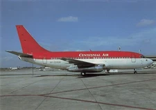 Postcard Airline CENTENNIAL AIR Boeing 737-205C RP-C2906 CC7.