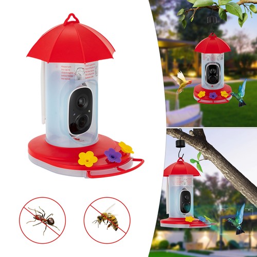 Intelligent Video Smart Bird Feeder Hanging for Garden Yard Bird Feeder Outside