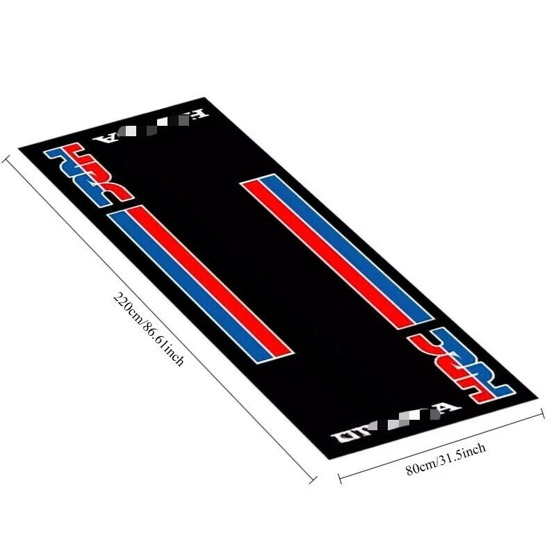 220x80cm Motorcycle Workshop Carpet Garage Floor Rug Parking Pit Mat For Honda - Image 4 of 4