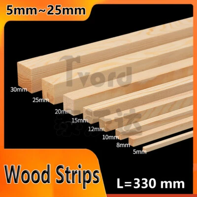 Strisce Legno Lunghezza=330mm Fogli Asta Bastone Modellismo Architetto Arti Mestieri Fai da Te