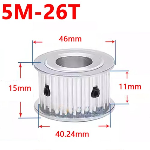 5M 25T-40T Timing Pulley Without Step Synchronous Wheel For 10mm Width Belt - Picture 5 of 12