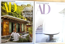 2 AD Architectural Digest magazines March & April 2020