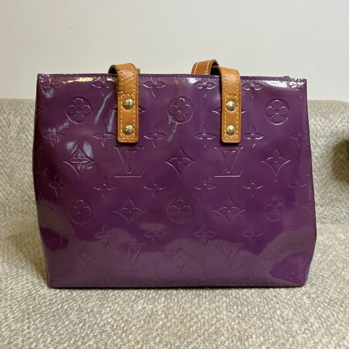 Louis Vuitton Leather Exterior Purple Bags & Handbags for Women