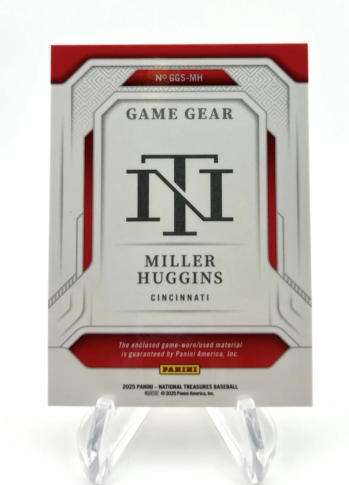 2025 Panini National Treasures Mike Hugins Game Gear /99 Cincinnati ⭐️Game Used - Image 2 of 2