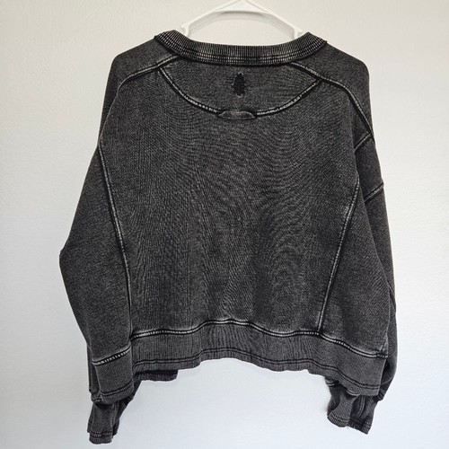 FP Movement | Intercept Pullover Sweatshirt Oversize Washed Black, Womens Small - Picture 5 of 5
