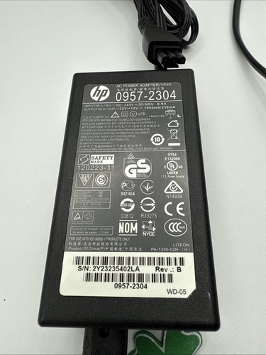 HP AC Power Adapter Netzteil 0957-2304, +32V/+12V=1094mA für Drucker - Afbeelding 2 van 3