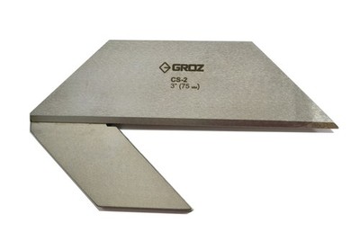 Groz 03522 Center Square   3'' Work Diameter | Precision 3 Inch, Silver 