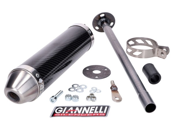 EndschalldäMpfer Giannelli Carbon FüR Derbi GPR 50 Nude, Racing 50, Aprilia RS 5-image
