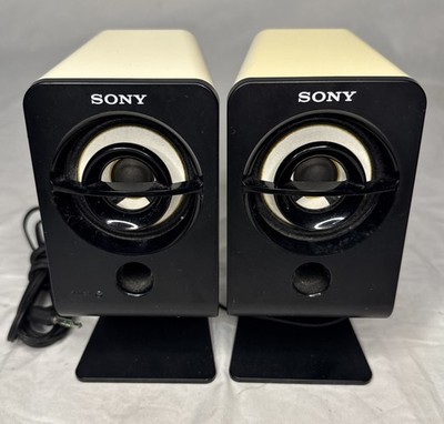 Sony SRS-A201 Active Computer Speakers Stereo Pair w/ 3.5mm Plug No Adapter