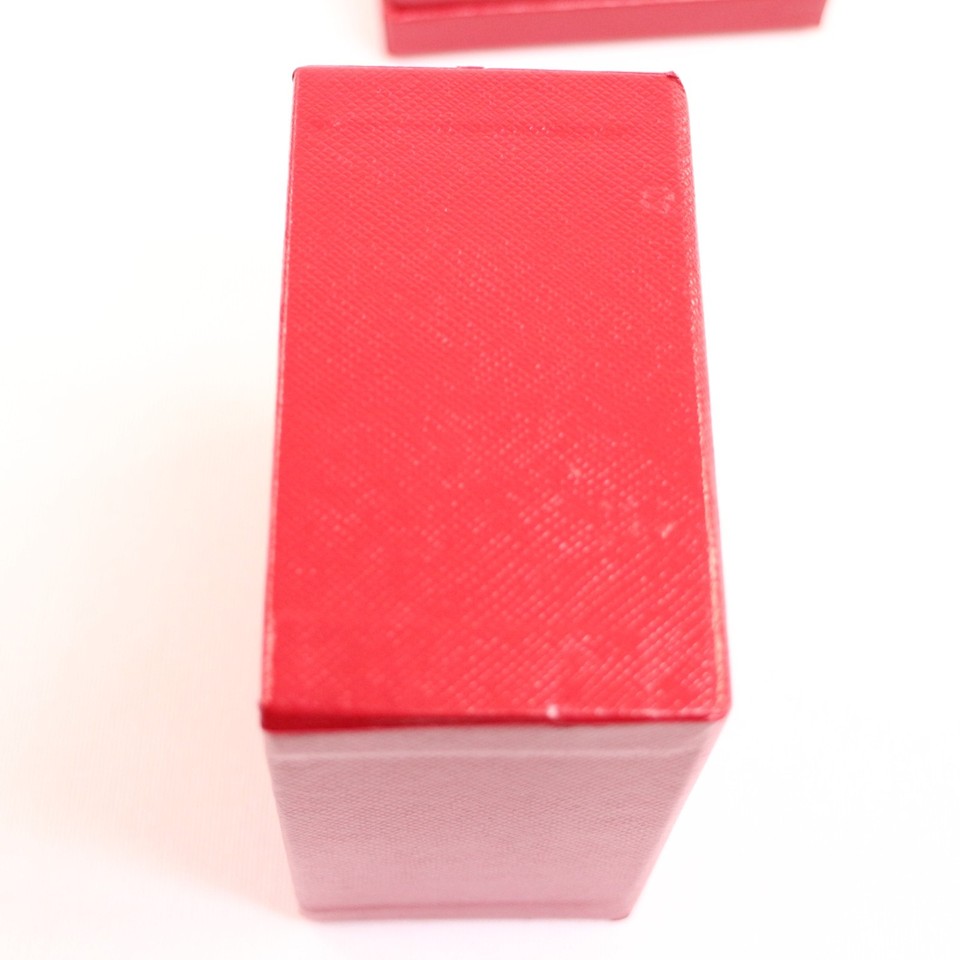 Cartier Empty Single Case Red Leather Genuine Ring Jewelry Box Used ...