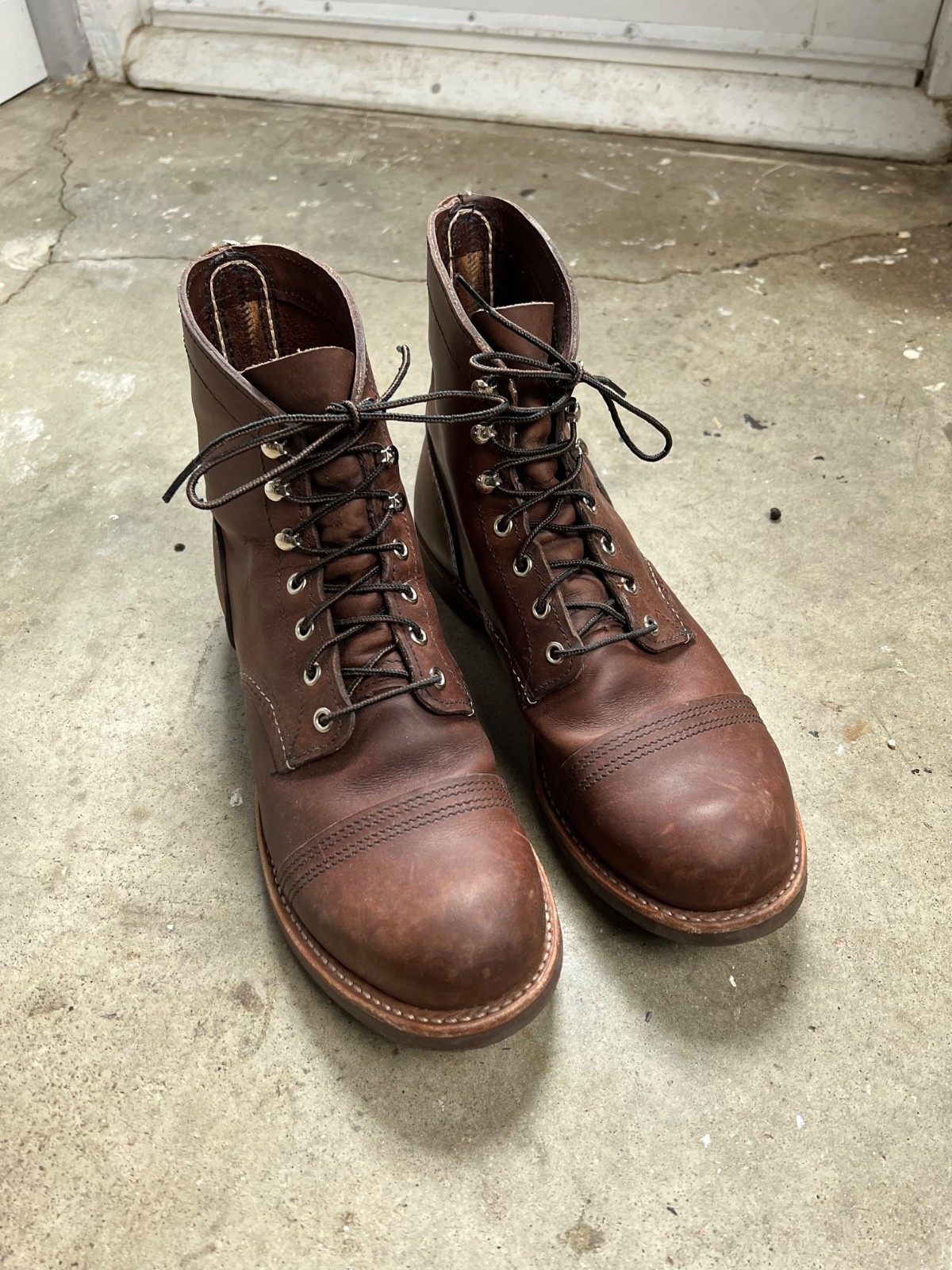 Red Wing Shoes Iron Ranger Heritage Amber Harness Leather Boot Size 8 D