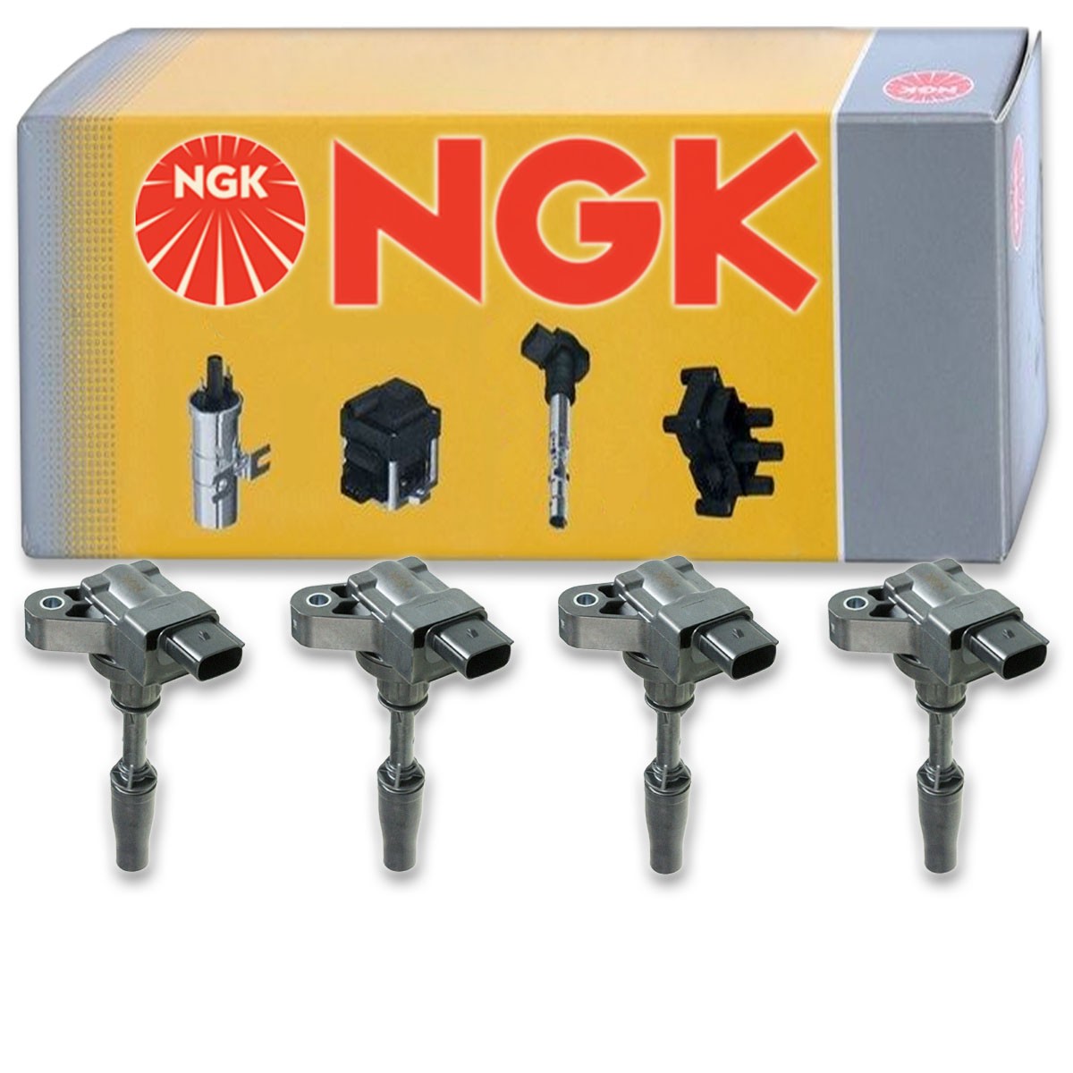 4 pc NGK 48889 U5273 Ignition Coils for UF680 UF-680 IC783 GN10682 E1180 xs