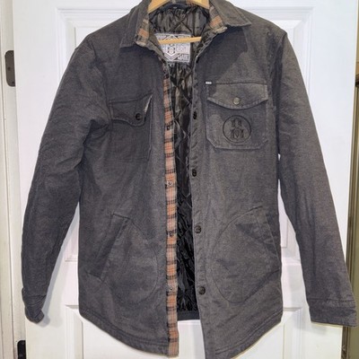 Rebel 8  California Originals Charcoal Skater Punk Streetwear Jacket S Quilted