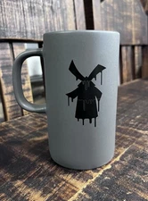 Gray & Black Dutch Bros Drippy Retro Porcelain Coffee Mug