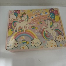 NEW SEALED Unicorn Bath Bombs with Jewelry For Kids 6 Piece RAINBOW 3 120g