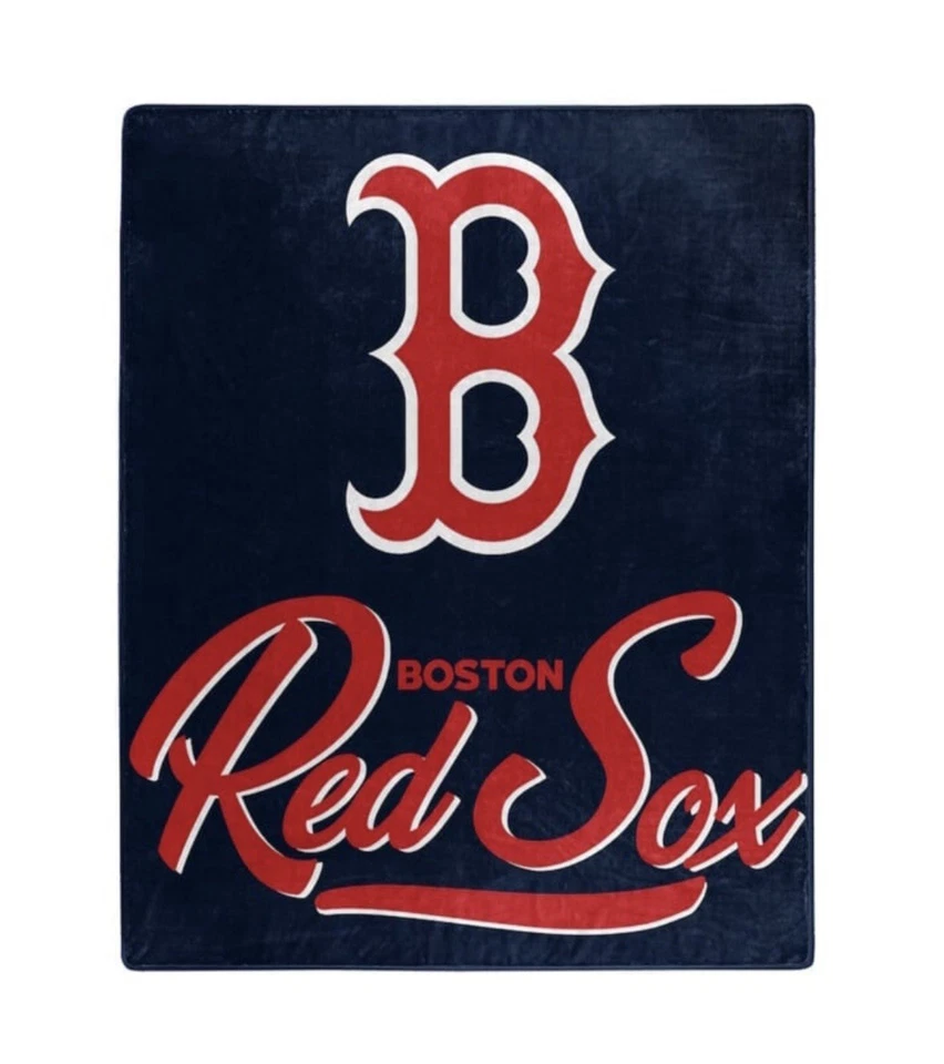 MLB Authentic Boston Red Sox Plush Blanket - NEW - The Northwest Group 50" x 60" - Image 4 of 4