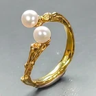 Jewellery Natural Pearl Ring 925 Sterling Silver Size 5 /R464073