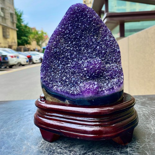 Amatista uruguaya - Racimo de cristal druzy - 5,69 lb - Imagen 8 de 14