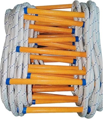 Rope Ladder,49 Feet Emergency Fire Escape Ladders Flame Resistant Safety Rope La