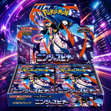 IN STOCK Pokemon Japanese Ninja Spinner M4 Booster Box Mega W