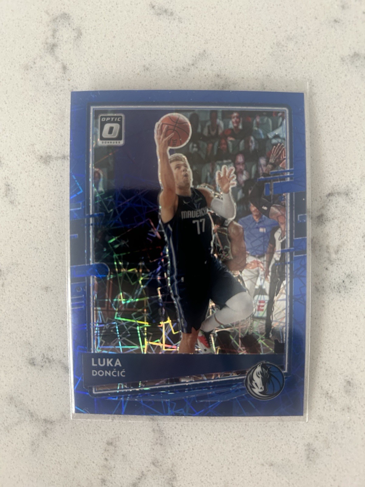 2020-21 Donruss Optic Luka Doncic Blue Velocity Holo Prizm Refractor #86