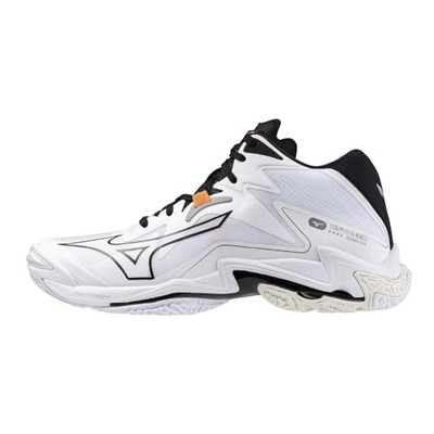 MIZUNO Volleyball Shoes WAVE LIGHTNING Z8 MID White/Black 26cm 2E US 8