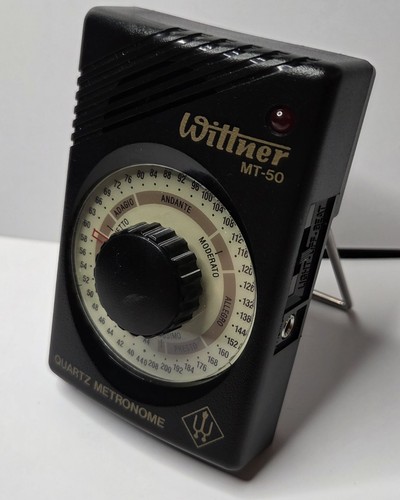Wittner MT-50 Quartz-Metronome - Boîtier en plastique noir - Plage de