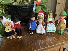 Vintage 1950  s 3 Lot Bavarian German Dutch Pr Boy/ Girl Celluloid Dolls