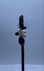 14K Yellow Gold Onyx & Freshwater Pearl Cluster Dangle Earrings Stamped 999 6.1g — photo 2
