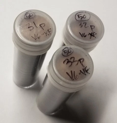 Three Rolls Early Thirties Philly Lincoln Wheat Cents...31p, 32p, 33p...VG to XF