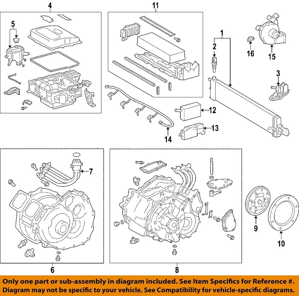 Alternador usado compatible con: Toyota Prius 2008 grado A Foto 3 de 4