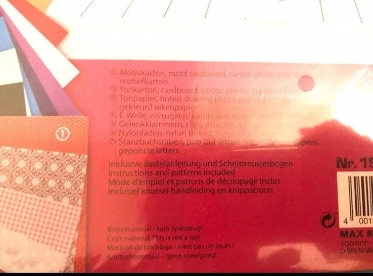 Basteltrends Kinderzimmer, Folia paper, 108 Teile, Neu ca. 35 cm x 25 cm