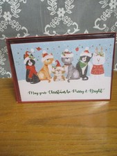 6 Kitty Cats - Christmas Cards - 10 Cards with Envelopes