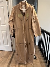 Military Pilot Coveralls Flyers CWU-27/P Desert Tan Flight Suit 42R