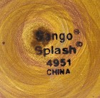 4 Sango Splash Brown 4951 Stoneware Dinner Plates. Georgeous  — photo 7