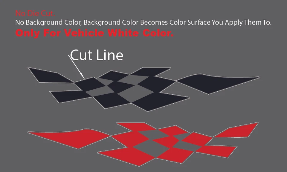 Calcomanía adhesiva de vinilo universal a rayas para automóvil 2 piezas gráficos laterales de carrocería carreras NEGRO Foto 2 de 4