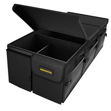 Car Trunk Organizer - 95L Collapsible Trunk Organizer X-Large - With Lid Black