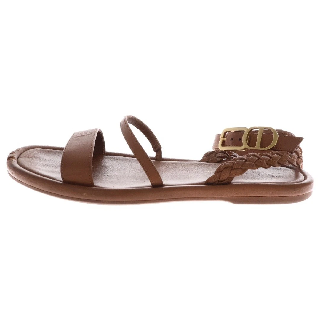 Sandales Dior Christian Egee logo CD MD1220 cuir femme marron occasion 584410a9c30