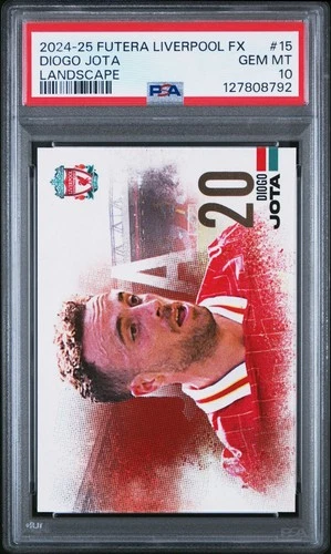 2024-25 Futera Liverpool FX Logo Toyota PSA GEM MT 10