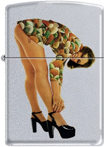 Zippo Playboy September 72 Cover Satin Chrome Windproof Lighter NEW RARE