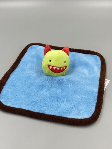 Babies R Us Monster Plush Baby Lovey Security Blanket Green Blue 12" 2012